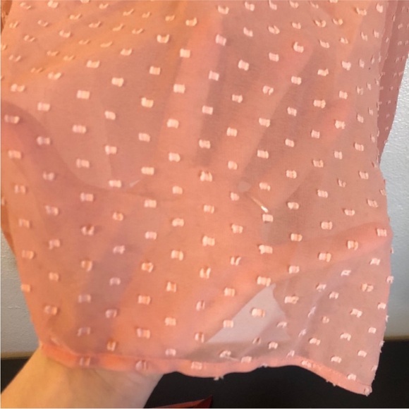 Charlotte Russe Pink Peach Polka Dot Dress - Picture 7 of 13